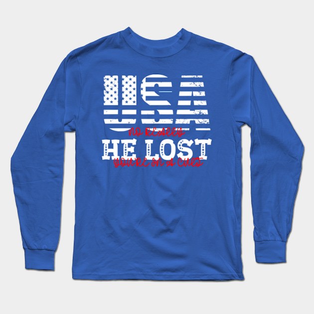 No really he lost you're in a cult Long Sleeve T-Shirt by ALLAMDZ